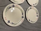 Set of 8 Forever Spring Stoneware Dinner Plates – Blue Iris Floral Pattern — photo 2