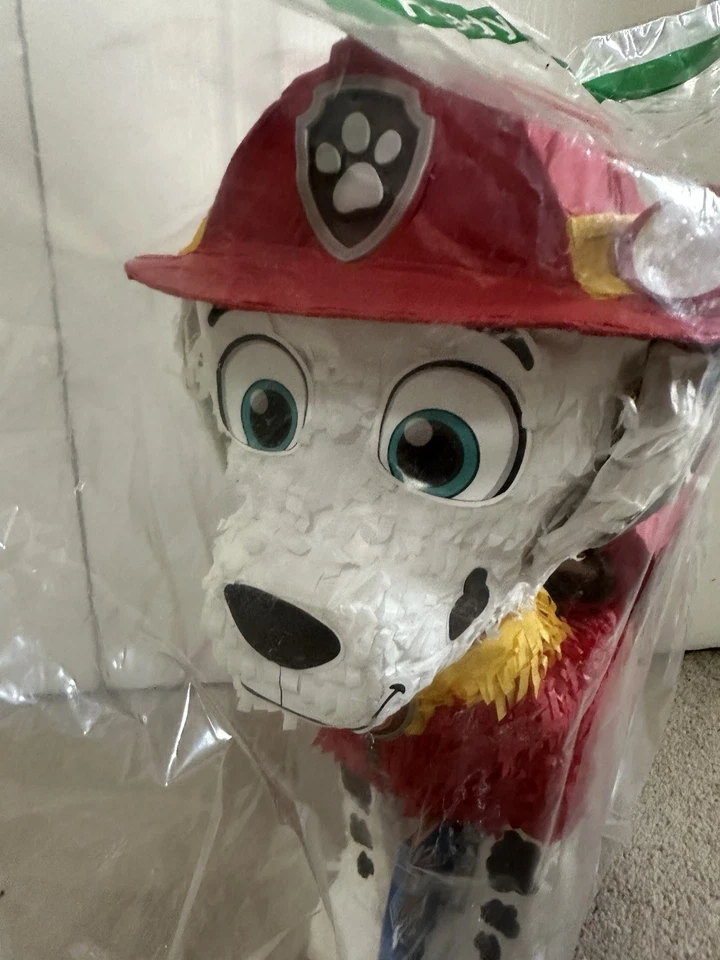 Nuevo PAW Patrol Marshall Tirar Cuerda Piñata Decoración Fiesta de EE. UU. Foto 4 de 4