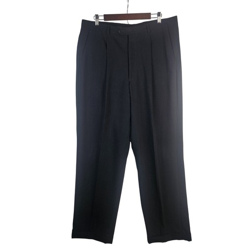 Armani Collezioni 100% Wool Charcoal Grey Suit Pleated Slcks Single Breasted 42L - Picture 10 of 24