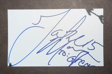 Jake Mangum, RAYS (2025 Debut) SIGNED 3x5 Index Card
