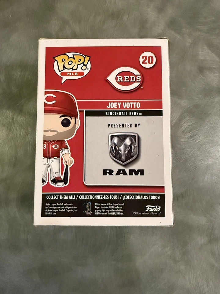 Funko Pop firmado por Joey Votto certificado de autenticidad JSA Rojos Foto 3 de 4