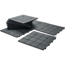 11x Klickfliesen Balkon Kunststoff 30x30cm Bodenfliese Garage Terrassenfliese