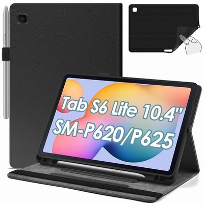 DETUOSI Case Compatible with Samsung Galaxy Tab S6 Lite 10.4 Inch Black 