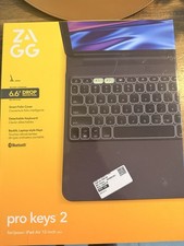 ZAGG PRO KEYS 2 iPad Air 13"M3/Air 13"M2 Wireless Keyboard Detachable Folio Case