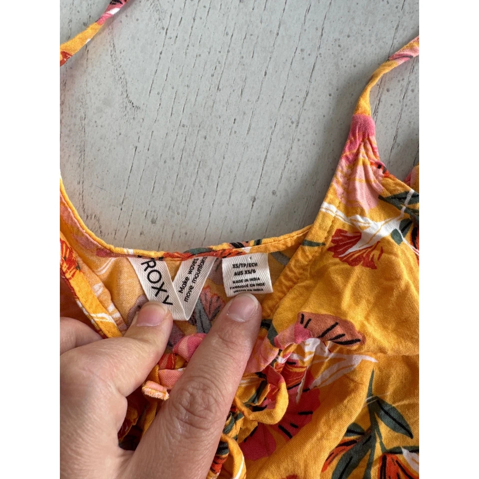 Mini Vestido ROXY Tropical Floral Chica Surfista Playa Foto 4 de 4