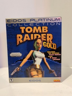 Tomb Raider Gold:Platinum Collection (PC, 1998) Bonus 4 New Levels, New & Sealed