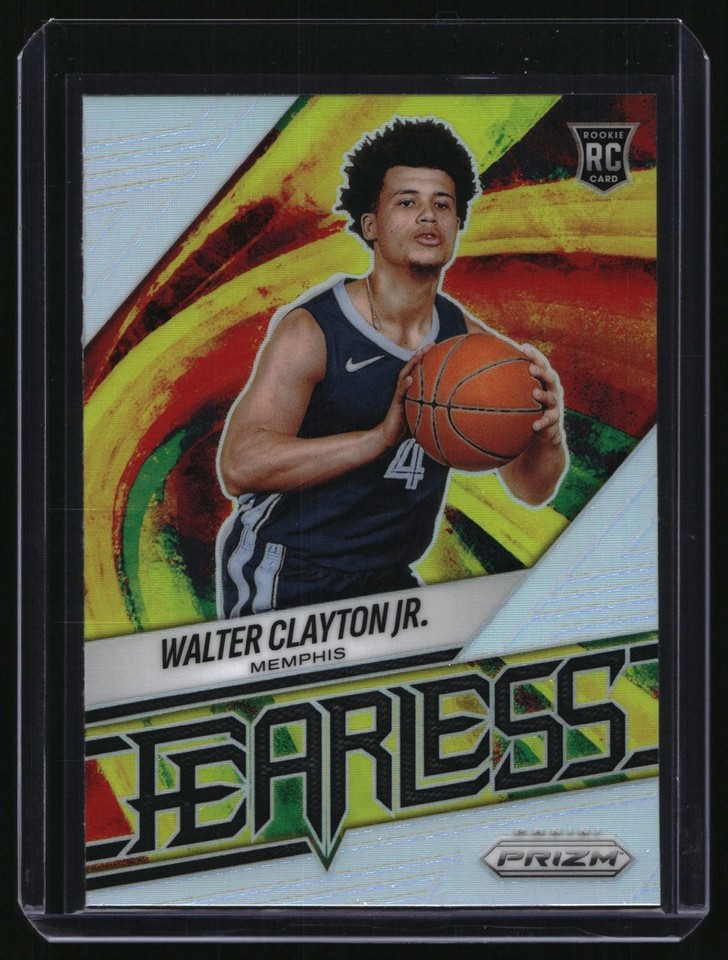 2025 -26 Panini Prizm Fearless Walter Clayton Jr. Silver Prizm #19 Grizzlies -26 Panini Prizm Fearless Walter Clayton Jr. Silver Prizm RC #19 Grizzlies