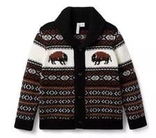 Jannie and Jack baby The Buffalo Shawl Collar Cardigan size 6-12 month