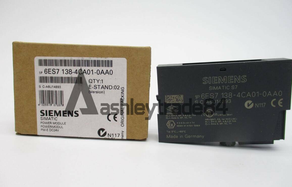 1PC Siemens 6ES7138-4CA01-0AA0 6ES7 138-4CA01-0AA0 Power Module DC24V New