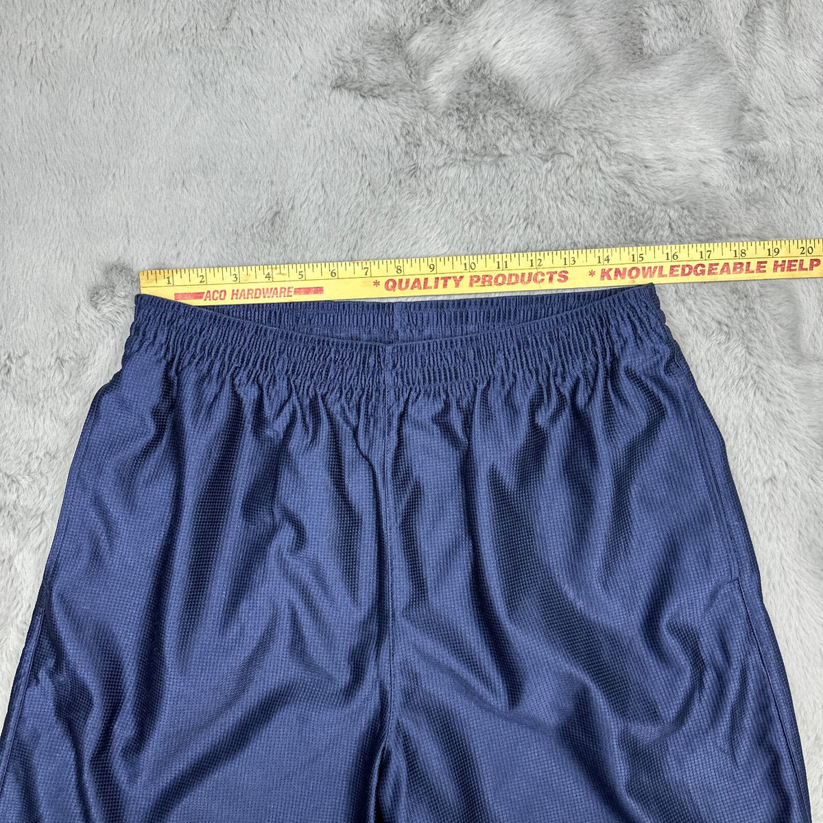 Vintage Nike Shorts Mens Large Blue Shiny Dazzler 90's Y2K