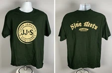 Jameson Irish Whiskey Sine Metu T Shirt Mens Large Green Cotton Without Fear