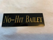 No Hit Bailey REDS NAMEPLATE AUTOGRAPHED SIGNED BASEBALL BAT JERSEY PHOTO HELMET