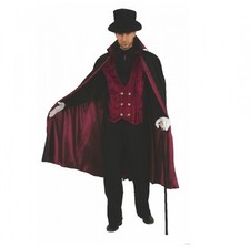 Kostüm Vampir Deluxe Gr. M Halloween Dracula Shirt Hose Umhang Karneval Fasching