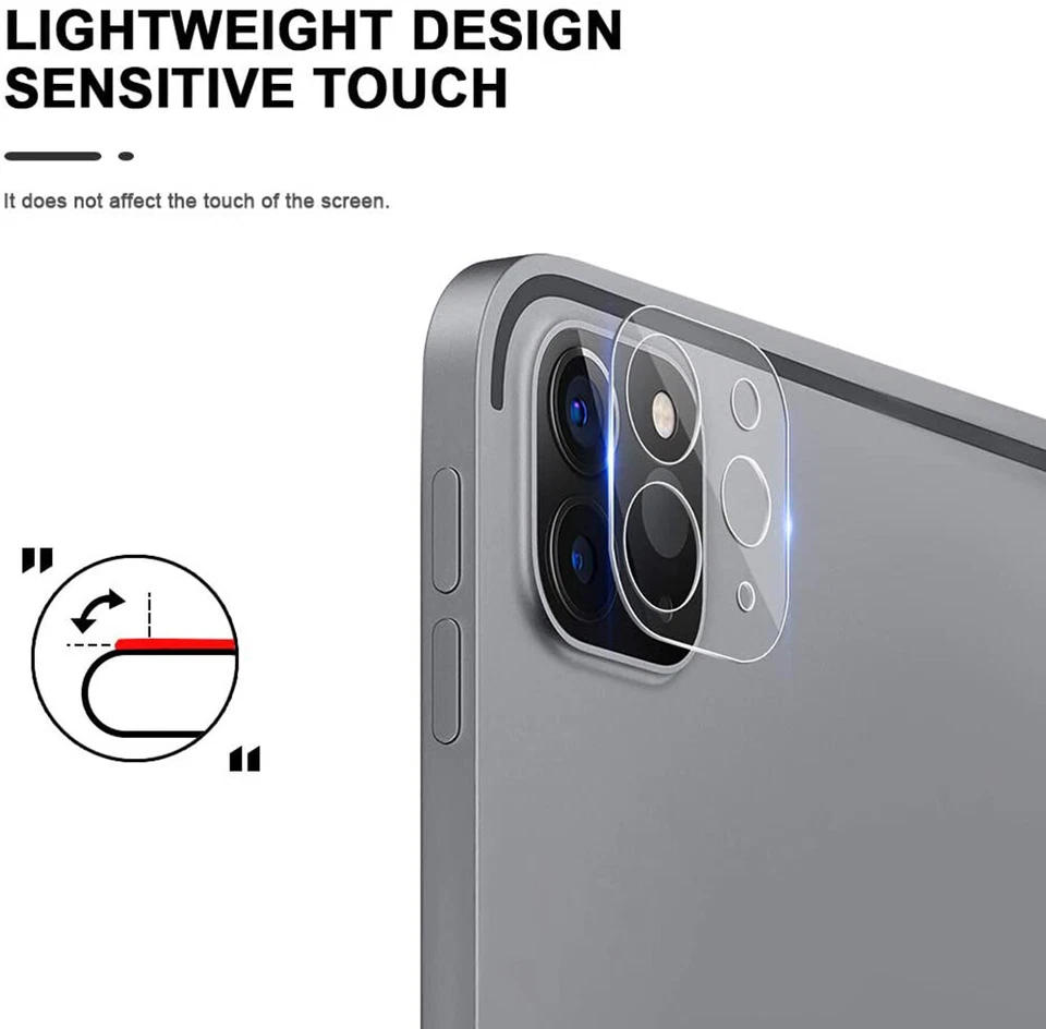 For iPad Pro 11" 12.9" (2021) 3D HD Tempered Glass Camera Lens Screen Protector - Image 2 of 4