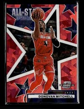 2021-22 Contenders Optic Donovan Mitchell ALL-STAR ASPIRATIONS RED CRACKED ICE