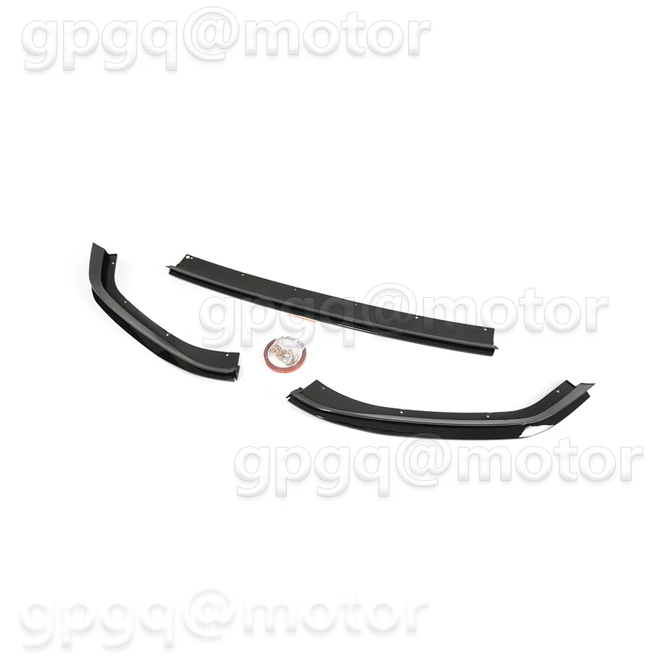 Divisor de labios de parachoques delantero negro brillante estilo TCR para VW Golf MK7.5 GTI 2018-2021 Foto 3 de 4