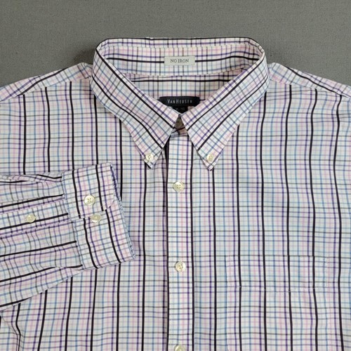 Chemise VanHeusen Homme XXL - Rose, 100% Coton, Manches Longues (occasion)