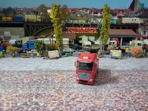 kirmes oder schausteller herpa mercedes lkw - Bild 2 von 5