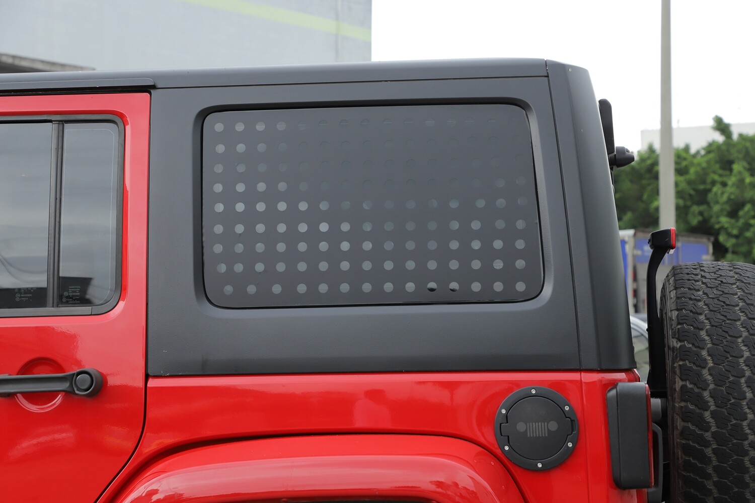 Rear Window Triangle Sticker Trim For Jeep Wrangler JK 4Door 2011-18 Accessories