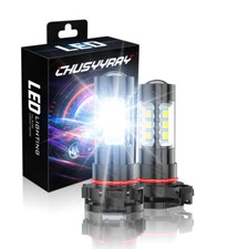 2x LED Fog Light Bulbs Lamp For Jeep Grand Cherokee 2011-2012 White 6000K 80W