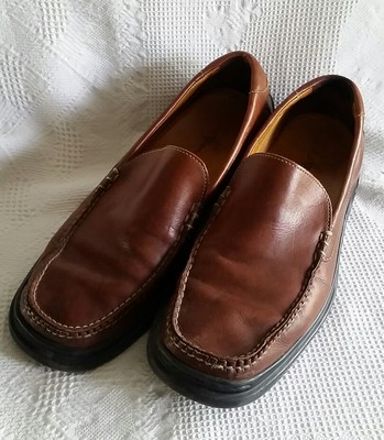 Cole Haan Air Bergen Slip On Sneaker Mens 12 Brown Leather Casual Shoes C06433 Cole Haan Mens Bergen Moc Sneaker Size 12 M Cream Tan Suede  main image 4