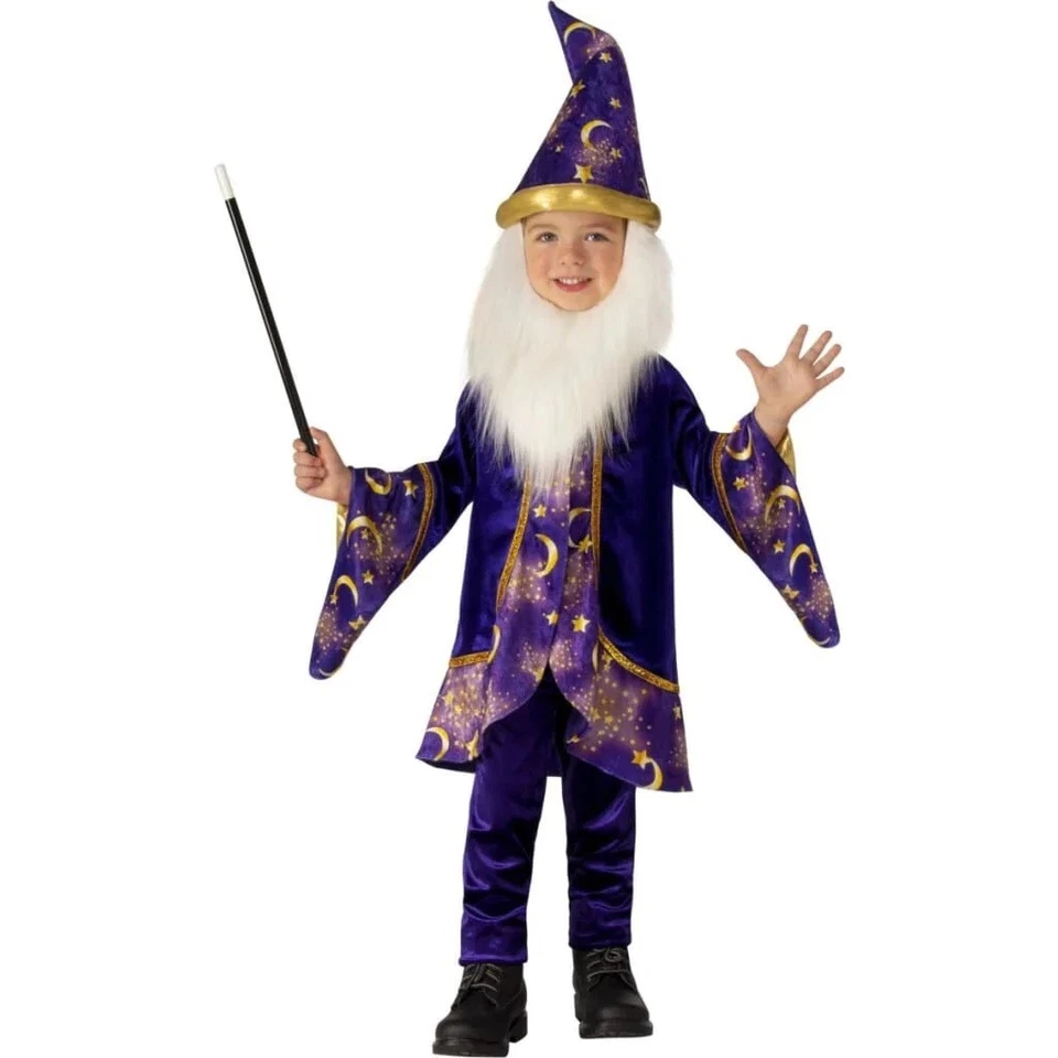 Disfraz de mago Halloween niño pequeño talla 2T-4T Foto 2 de 4