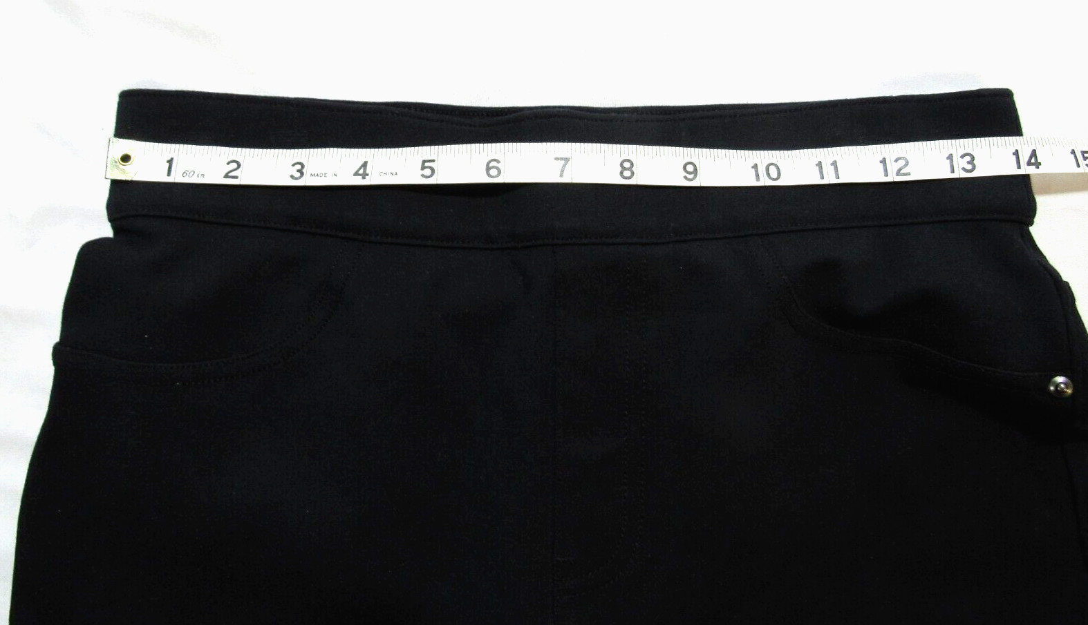 Spanx by Sara Blakely Solid Black Pull On Legging… - image 2