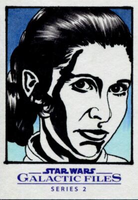 Star Wars Galactic Files Series 2 Sketch Card By Stephanie Swanger | eBay