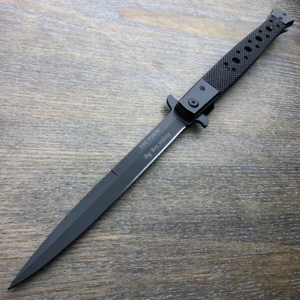 Карманный нож TAC FORCE 12,5 дюйма огромный большой ИЗ ТВЕРДОЙ ДРЕВЕСИНЫ с пружинной поддержкой открытый ШПИЛЬКА - Изображение 4 из 4