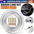 <!--F#f_0-->3/16'' OD 25Ft Brake Line Coil Roll Steel Zinc Silver Fuel Pipe Tube Tubing Car<!--F/-->