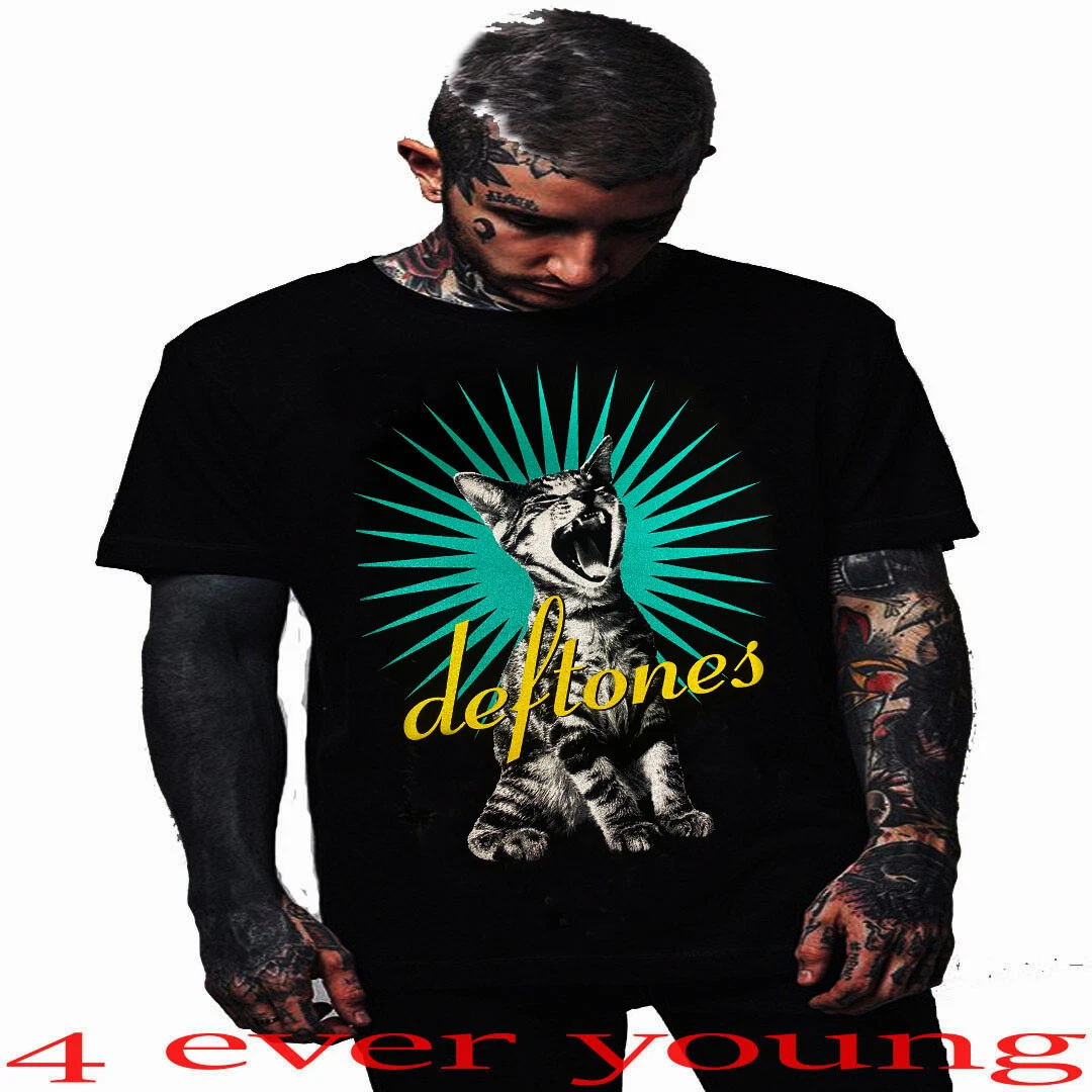 DEFTONES CAT PUNK ROCK T SHIRTS