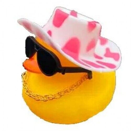 Rubber Yellow Duck, Hat Duck, Glasses Duck, Necklace Duck, Life