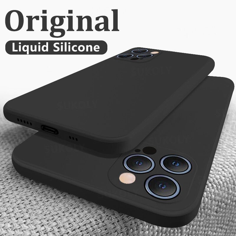 Liquid Silicone Case For iPhone 16 15 14 13 12 11 Pro Max XS XR Plus ...