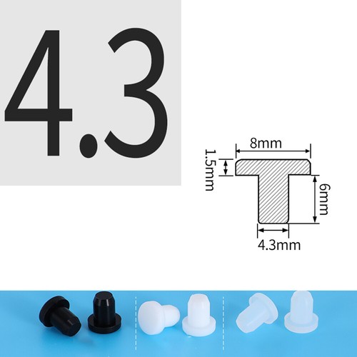 Bouchons de trou en caoutchouc entièrement silicone 2 mm - 14,5 mm embouts aveugles joint bouchon - Photo 19/56