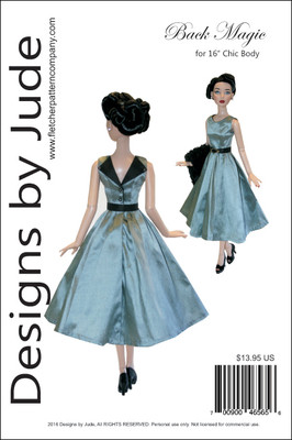 Back Magic Doll Clothes Sewing Pattern 16'' Chic Body Miette & Marley Tonner
