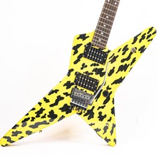 Early ‘80s Esp Rs-ii Custom Random Star *rare Color* Black And Yellow Spotted