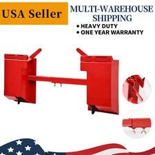 Tractor Skid Steer Quick Attach Conversion Adapter with Adjustable Cross Brace