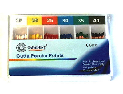 Kompatible Gutta Percha Punkte für K Flexi Feilen Größe 15-40 120 pro Packung