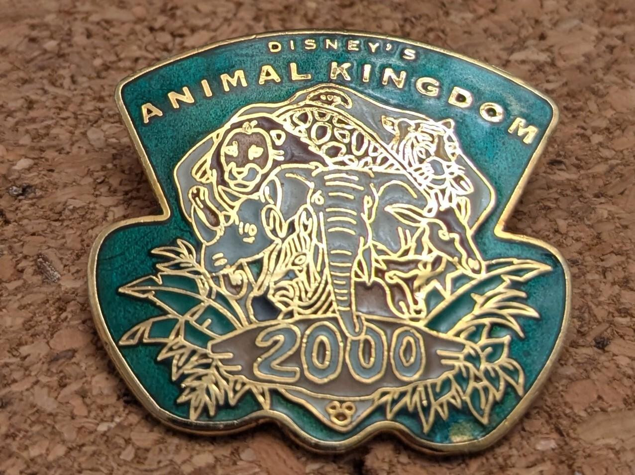 Disney Pin Animal Kingdom Elephant Giraffe Zebra Rhino WDW 2000 