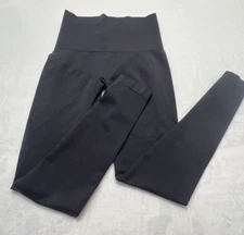 New Love Your Assets By Spanx Womens L Shaping Gray Full-Length Leggings