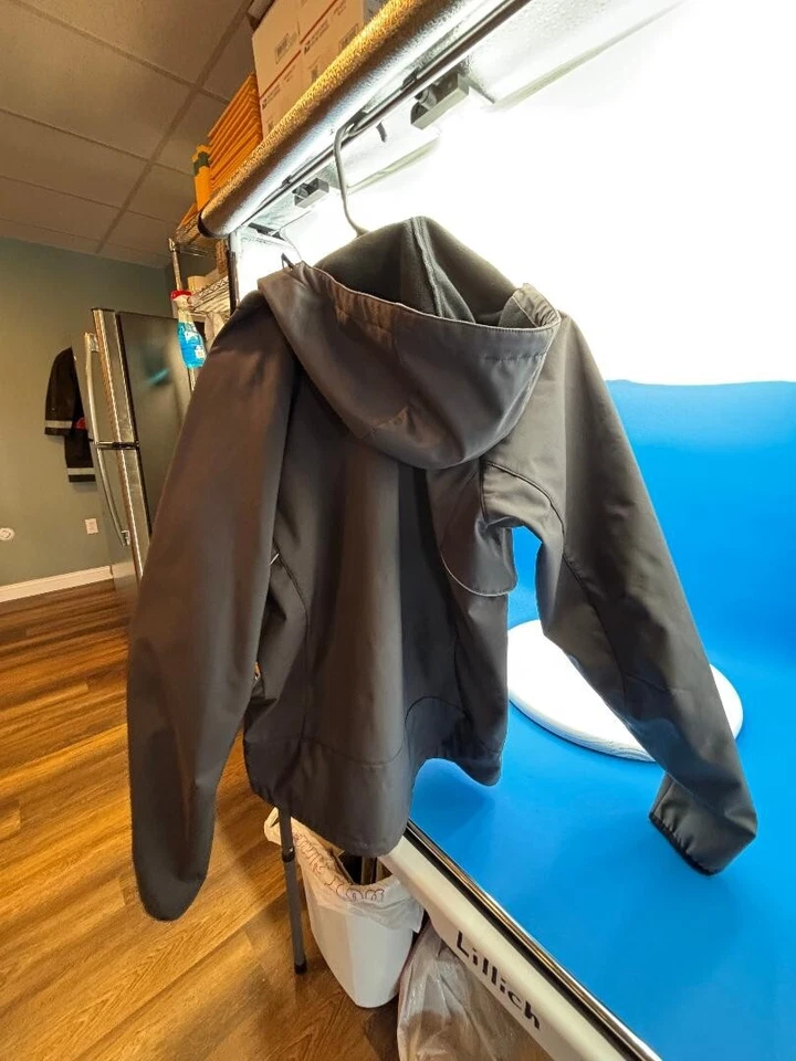 Chaqueta para correr Zorrel para mujer pequeña serie climática gris cremallera completa, ciclismo Foto 2 de 3