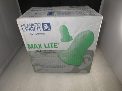 Howard Leight Max Lite Earplugs Corded 100 X Pairs