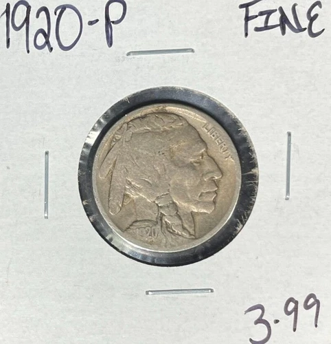 1920-P BUFFALO NICKEL ~ FINE ~NICE COIN~