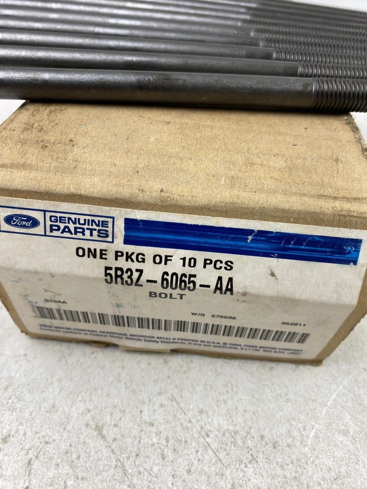 10 件装正品福特原始设备制造商扭矩到产量 TTY 气缸盖螺栓 5R3Z-6065-AA — 第 2/4 张图片