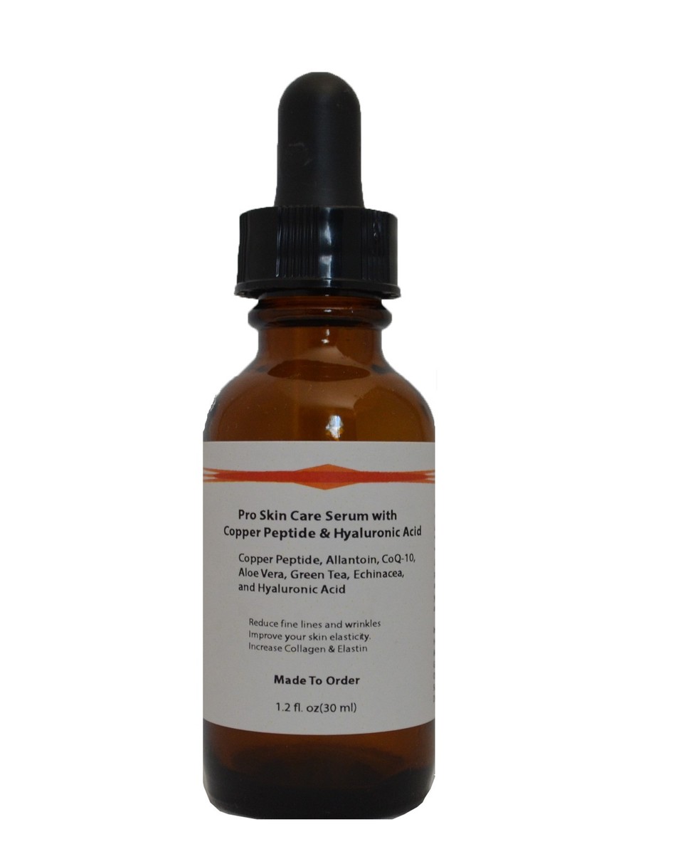 Copper Peptide (GHK-Cu) Pro Skin Care Serum with Hyaluronic Acid