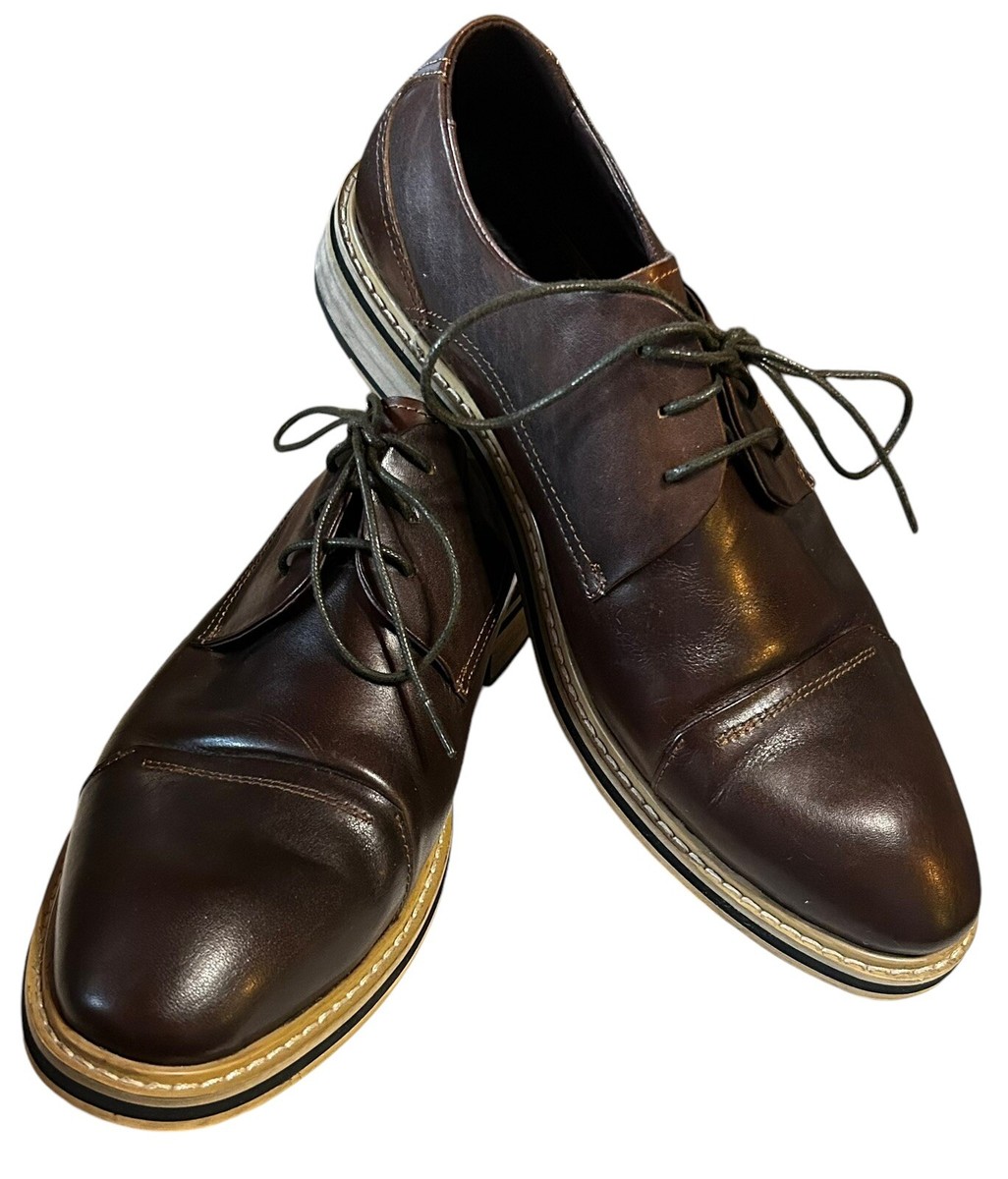 Hart Schaffner Marx Men\'s lace up Oxford Brown soft Leather‎ size 12 Hart Schaffner Marx Men main image 4