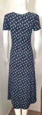 Vintage  De ColoresDress  Juniors Black Sleeveless Floral Stretch Sz Xs USA Made