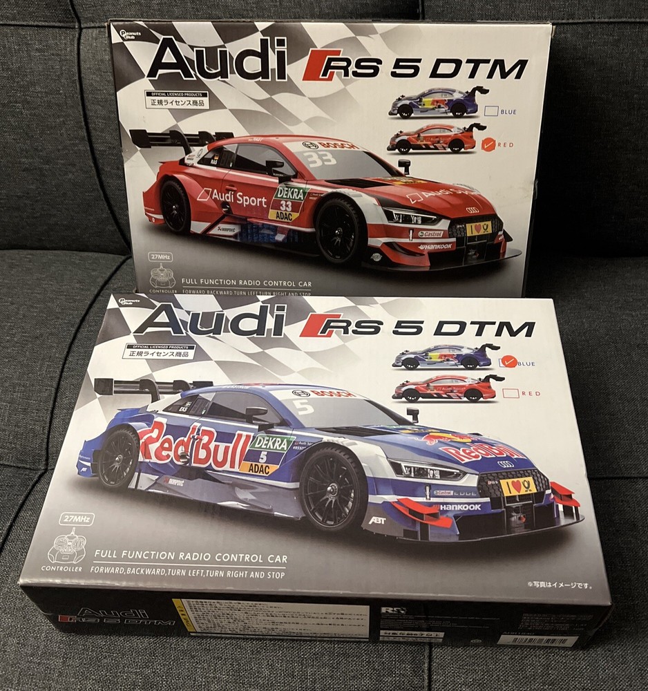 Lot Of 2 Full Function RC CAR AUDI RS 5 DTM Radio Control Car Blue/Red