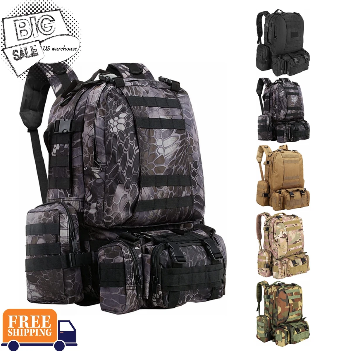 Free soldier cheap backpack