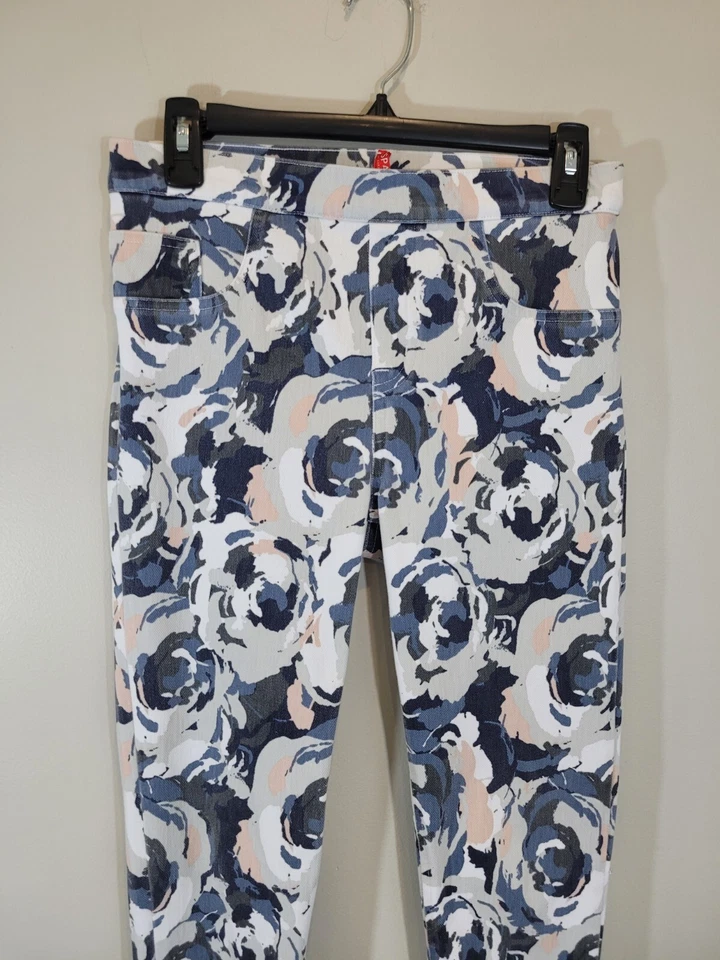 Leggings al tobillo Spanx By Sarah Blakely Jeanish florales multicolores para mujer medianos Foto 3 de 4